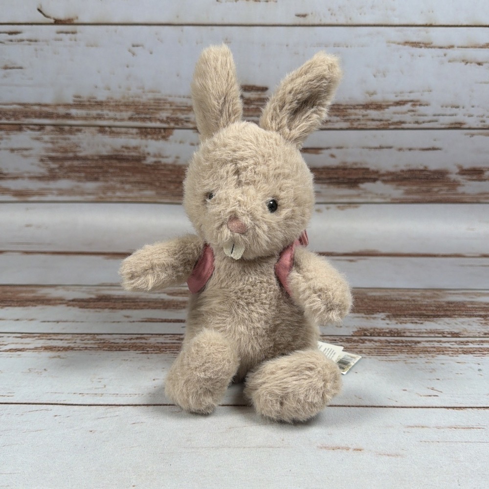 Jellycat Backpack Bunny Plush BP4BN Cream Rabbit with Backpack Stuffed Toy New